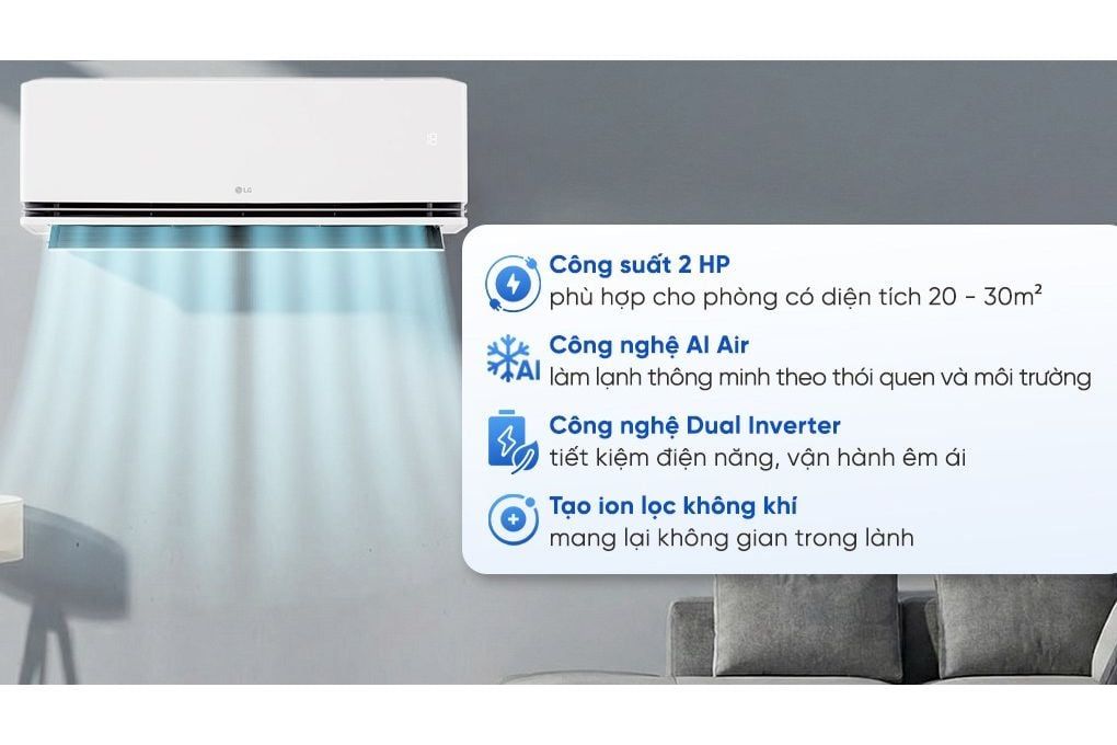 Điều hoà LG 1 chiều Inverter 18000 BTU IDC18M2