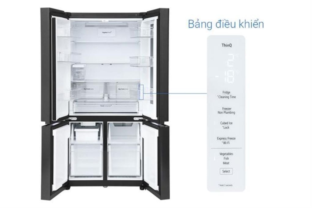 Tủ lạnh LG French Door InstaView Inverter 576 lít Multi Door LFD58BLMAI