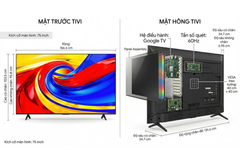 Google Tivi TCL QLED 4K 75 inch 75P7L