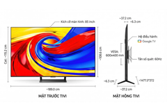 Google Tivi TCL QLED 4K 85 inch 85P7L