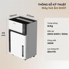 Máy hút ẩm FUJIHOME DH07