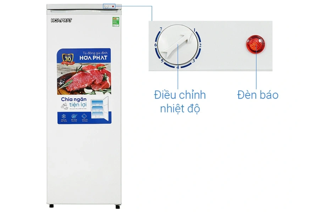 Tủ đông đứng Hòa Phát 208 Lít HPF UAH6208
