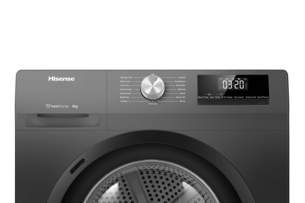 Máy sấy bơm nhiệt Hisense 8 kg DH80N1T