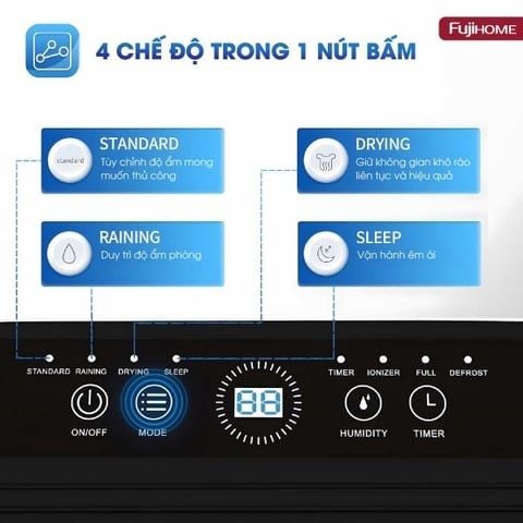 Máy hút ẩm FUJIHOME DH10LITE