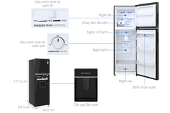 Tủ lạnh Aqua Inverter 358 lít AQR-T410FA(WGB)