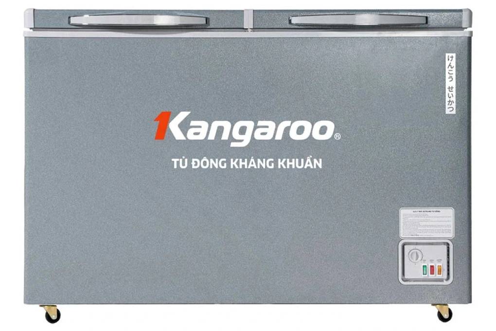 Tủ đông kháng khuẩn Kangaroo 2 ngăn 2 cánh không kính 327 lít KGFZ389NG2