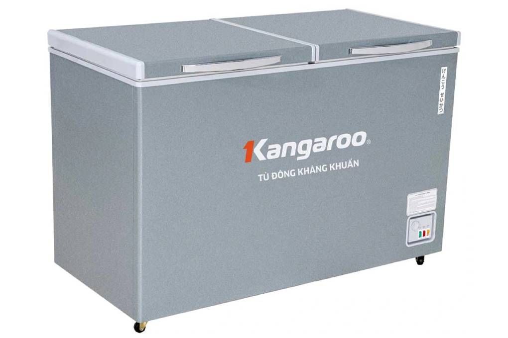 Tủ đông kháng khuẩn Kangaroo 2 ngăn 2 cánh không kính 327 lít KGFZ389NG2