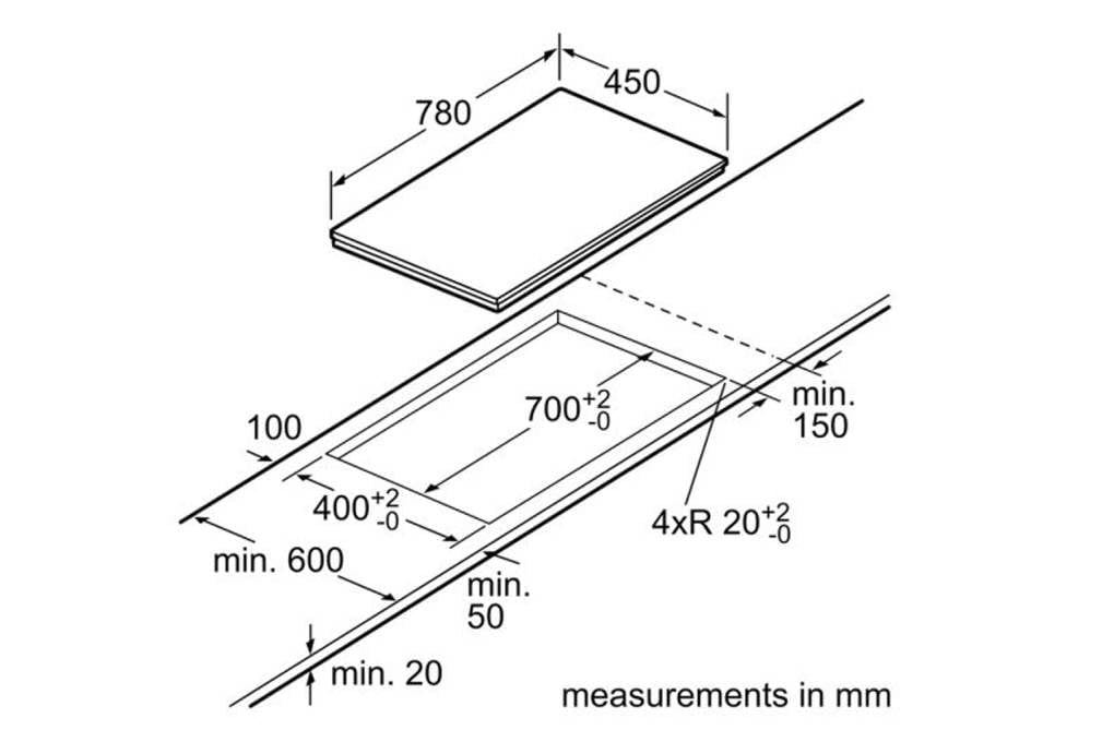 Bếp từ đôi Bosch lắp âm PMI8256EVN SERIE 4