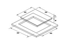 Bếp từ Hafele 3 vùng nấu HC-I603B