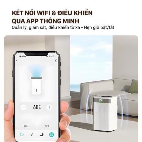 Máy hút ẩm FUJIHOME DH16NW-HEPA