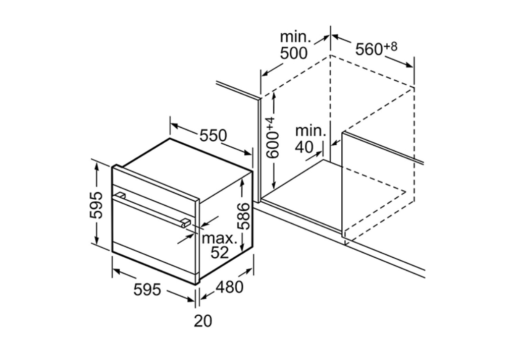 Máy rửa bát bán âm Bosch SCX6ITB00E Serie 6