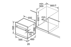 Máy rửa bát mini âm tủ Bosch SCE52M65EU Serie 6 (8 bộ)