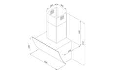 Máy hút khử mùi áp tường Malloca MC 9039B