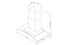 Máy hút khử mùi áp tường Malloca MC 1070