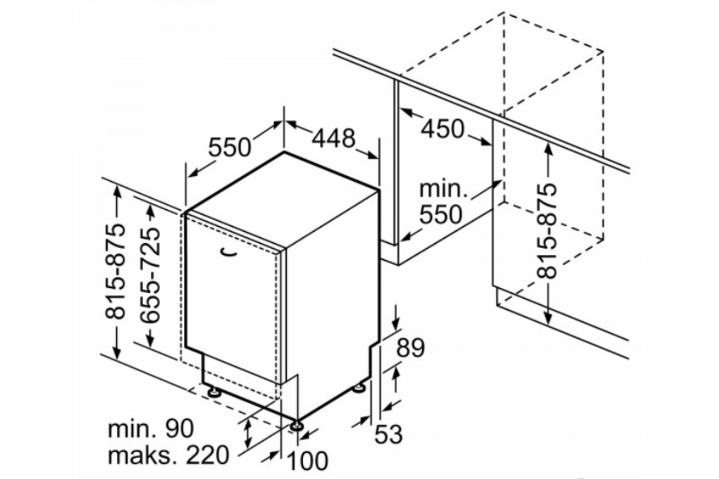 Máy Rửa Bát Độc Lập Series 6 Bosch SMS68PW01E