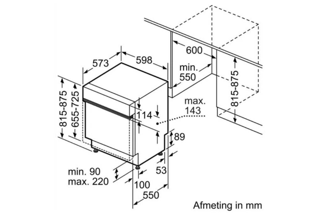 Máy Rửa Bát Bán Âm Series 8 Bosch SMI88TS46E