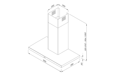 Máy hút mùi Malloca MIN F-205