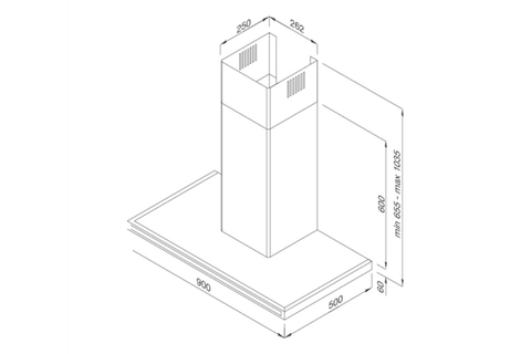 Máy hút mùi áp tường Malloca Zeta K1573
