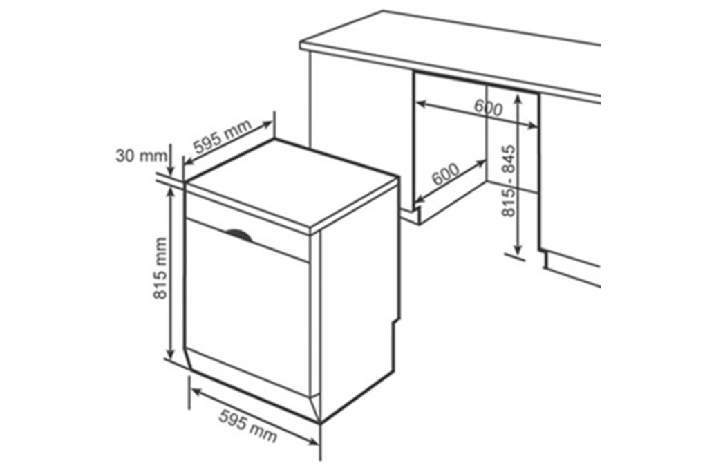 Máy rửa bát độc lập Bosch SMS8TCI01E serie 8