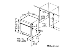 Máy Rửa Bát Bán Âm Series 6 Bosch SMI6YAS04E