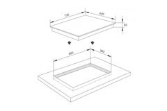 Bếp điện từ kết hợp hồng ngoại Malloca MH-732 IRN