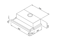 Máy hút khói khử mùi âm tủ Malloca MH-90BTC
