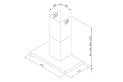 Máy hút khói khử mùi Malloca Theta K1520