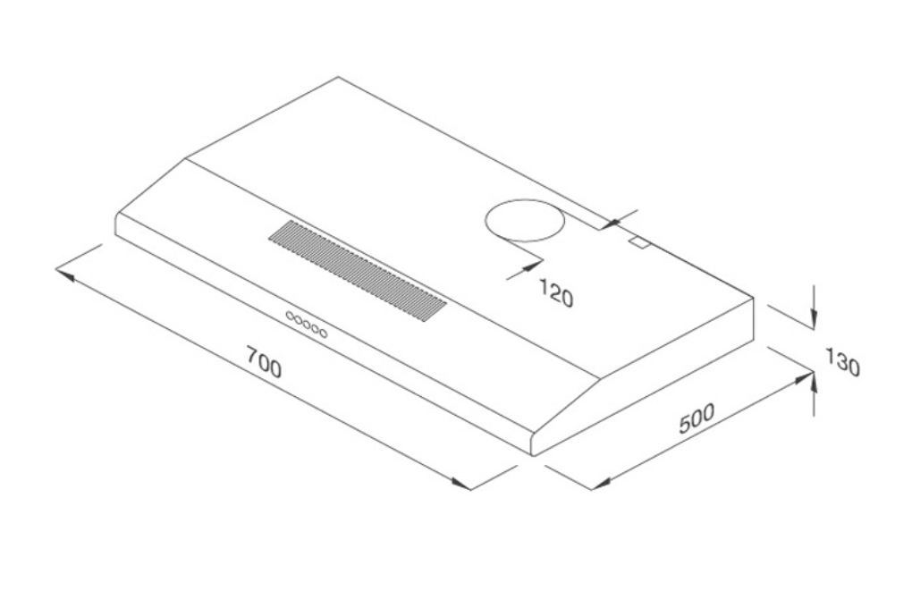 Máy hút khói khử mùi Malloca H365.7