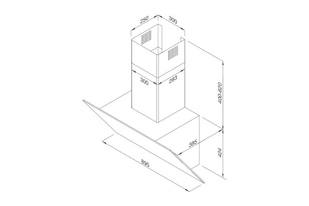 Máy hút mùi áp tường Malloca MC 9086HS