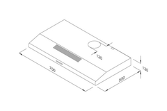 Máy hút khói khử mùi Malloca H365.7B