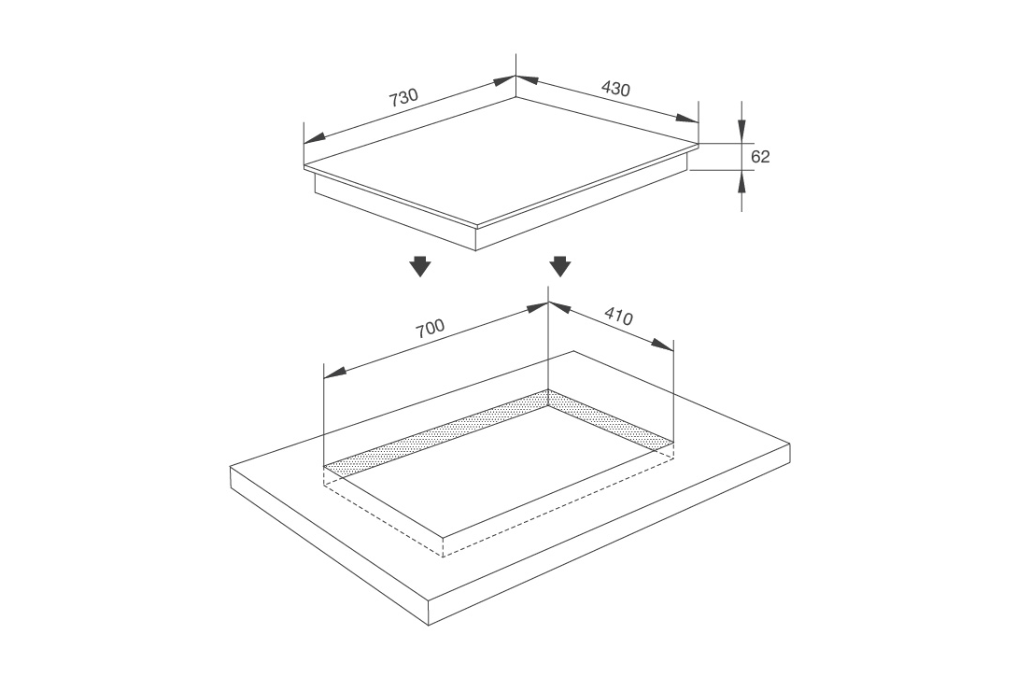 Bếp Kính Âm 2 Điện Malloca MH-7320 R