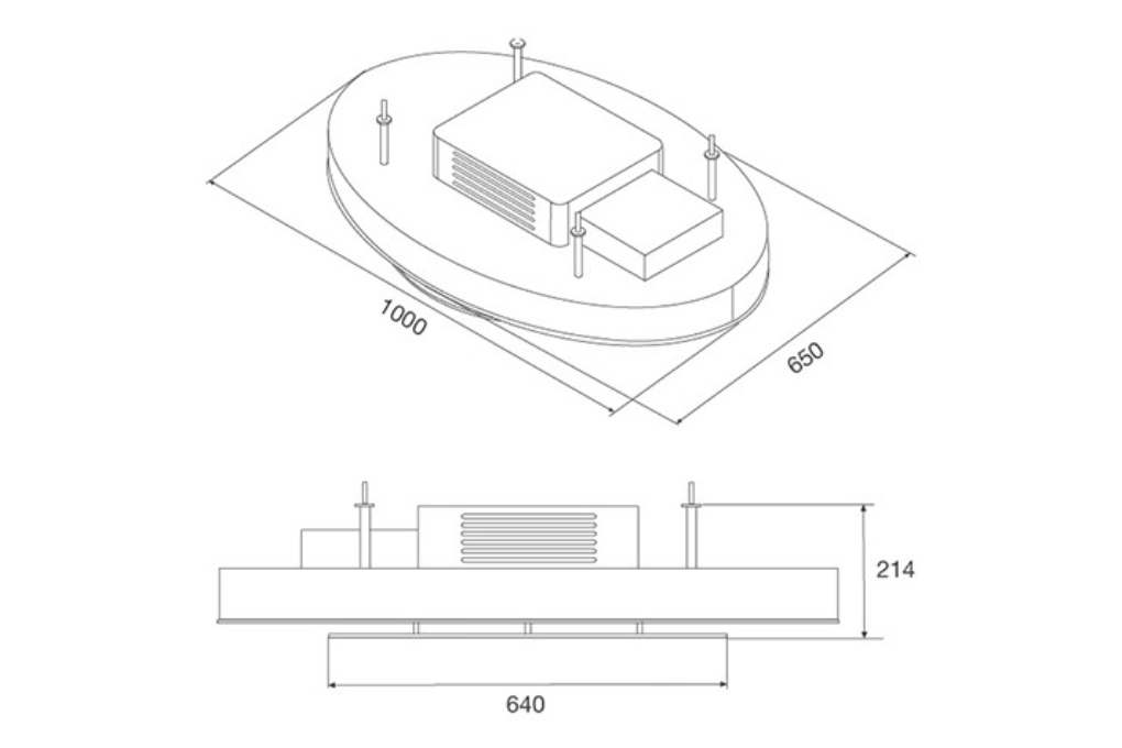 Máy hút mùi âm trần Malloca ELLITTO C-100
