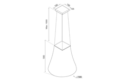 Máy hút mùi đảo Malloca ADEL P-3810