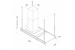Máy Hút Khói Khử Mùi Độc Lập Malloca Indust K140B