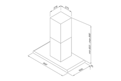 Máy hút mùi đảo Malloca MC 9082