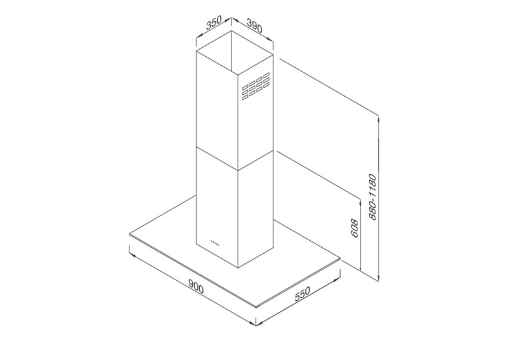 Máy hút mùi Malloca MC-9053 ISLA