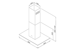 Máy hút mùi Malloca MC-9053 ISLA