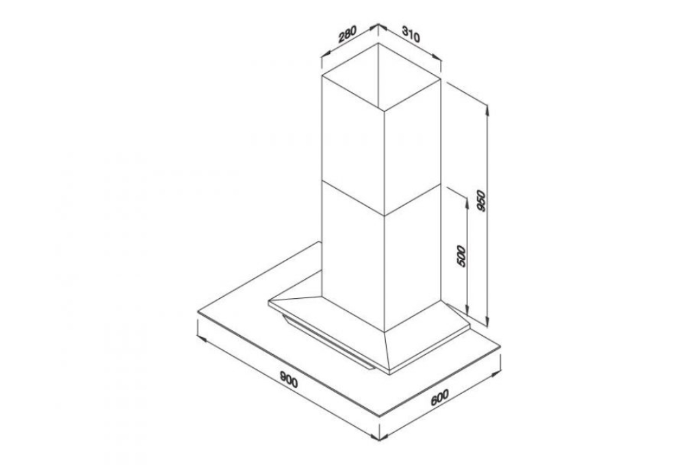Máy hút mùi đảo Malloca MC 9066