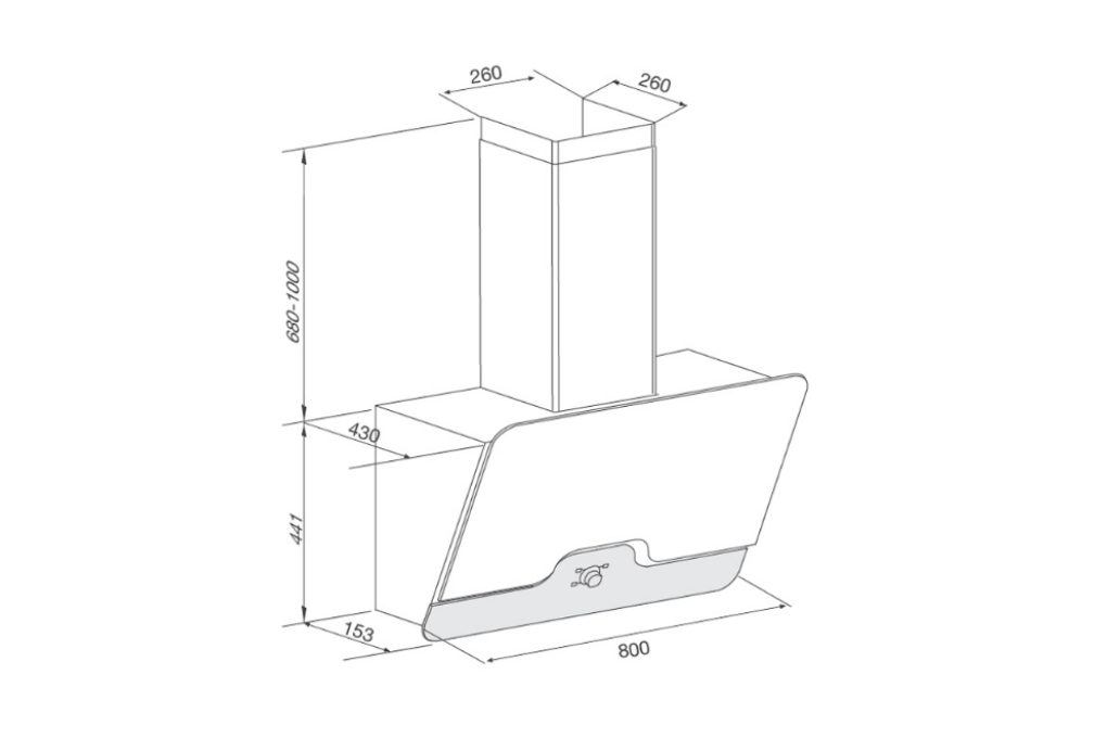 Máy hút mùi áp tường Malloca DRIVE F-152B