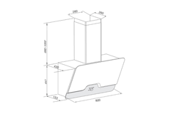 Máy hút mùi áp tường Malloca DRIVE F-152B
