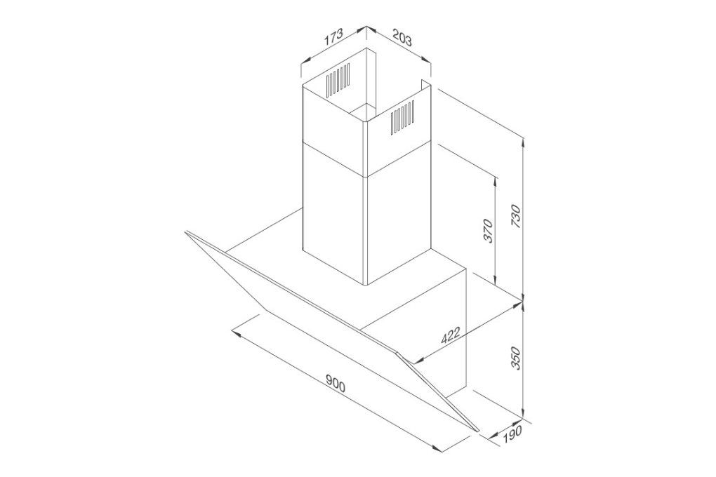 Máy hút khử mùi áp tường Malloca VITA V-4