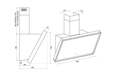 Máy hút mùi áp tường Malloca TIME K-153MB