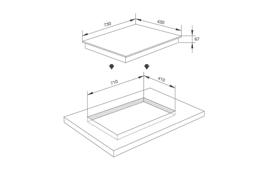 Bếp Hồng Ngoại Đôi Lắp Âm Malloca MR 732