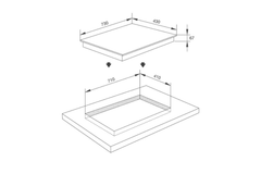 Bếp Hồng Ngoại Đôi Lắp Âm Malloca MR 732