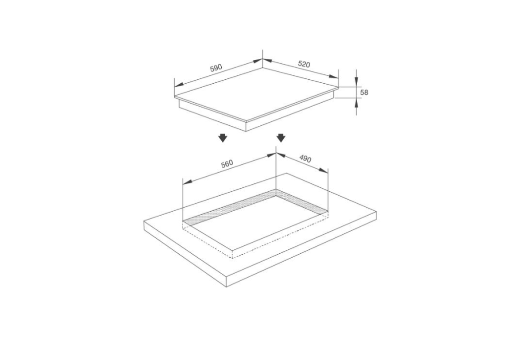 Bếp từ 3 vùng nấu Malloca MH-5903