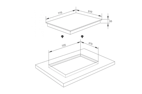 Bếp từ âm 4 vùng nấu Malloca MH-04I BM