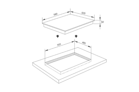 Bếp Từ 3 Vùng Malloca MIH 593 ECO