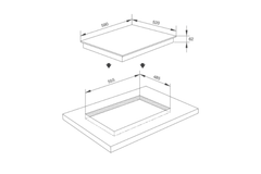 Bếp Kính Âm 3 Từ Malloca MI 593 FZ
