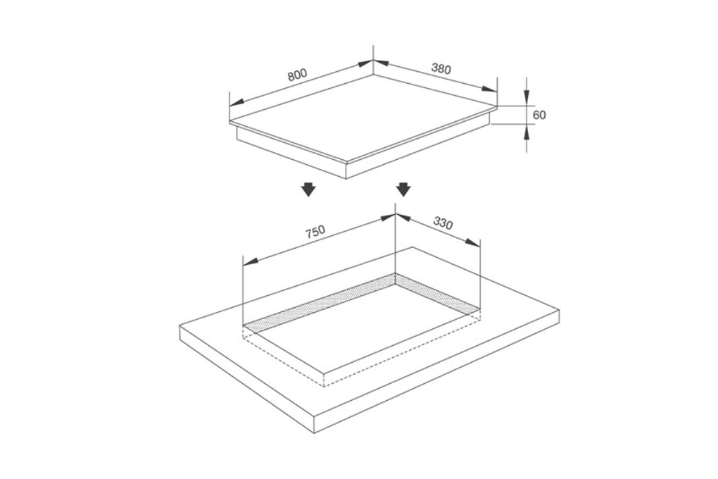 Bếp Từ 3 Vùng Nấu Malloca MH-03IS
