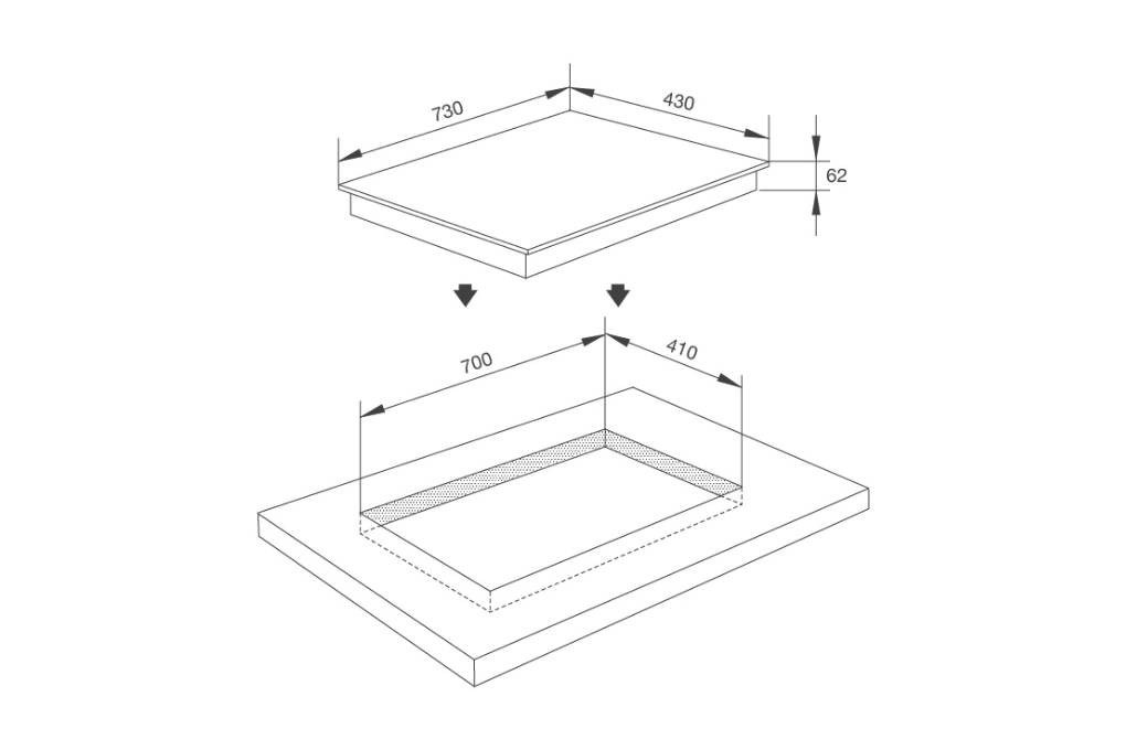 Bếp Từ 2 Vùng Nấu Malloca MH-732 EI